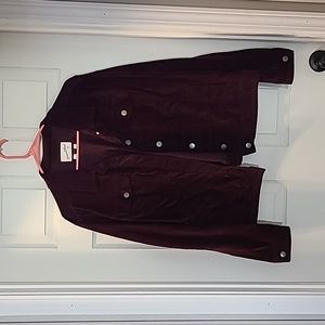 XXL light velvet jacket.  Dark purple.